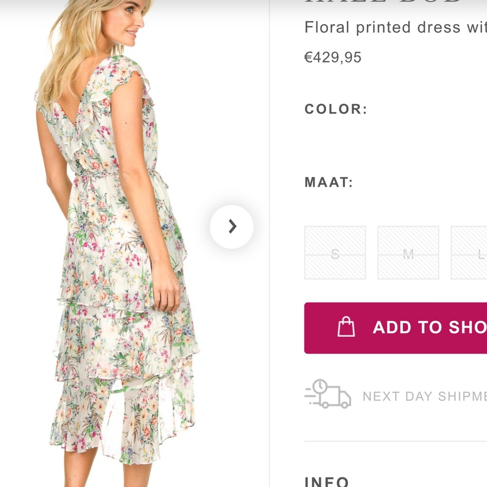HALE BOB Floral printed ruffle dress - Picture 11 of 11